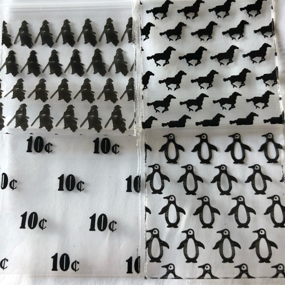 1515 1.5” x 1.5” Apple 200 Bags 50 Designs - Picture 3 of 16